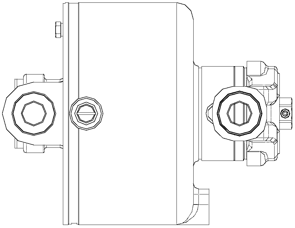 A brake cylinder with force amplification function