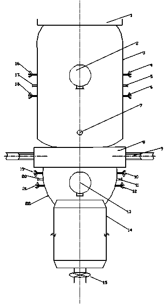 Totally-enclosed gas-atomizing powder preparation device for solving blockage of nozzle and liquid guiding pipe caused by high-melting-point material