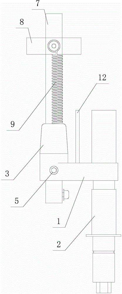 Hot-line work operation lever single-lever work head