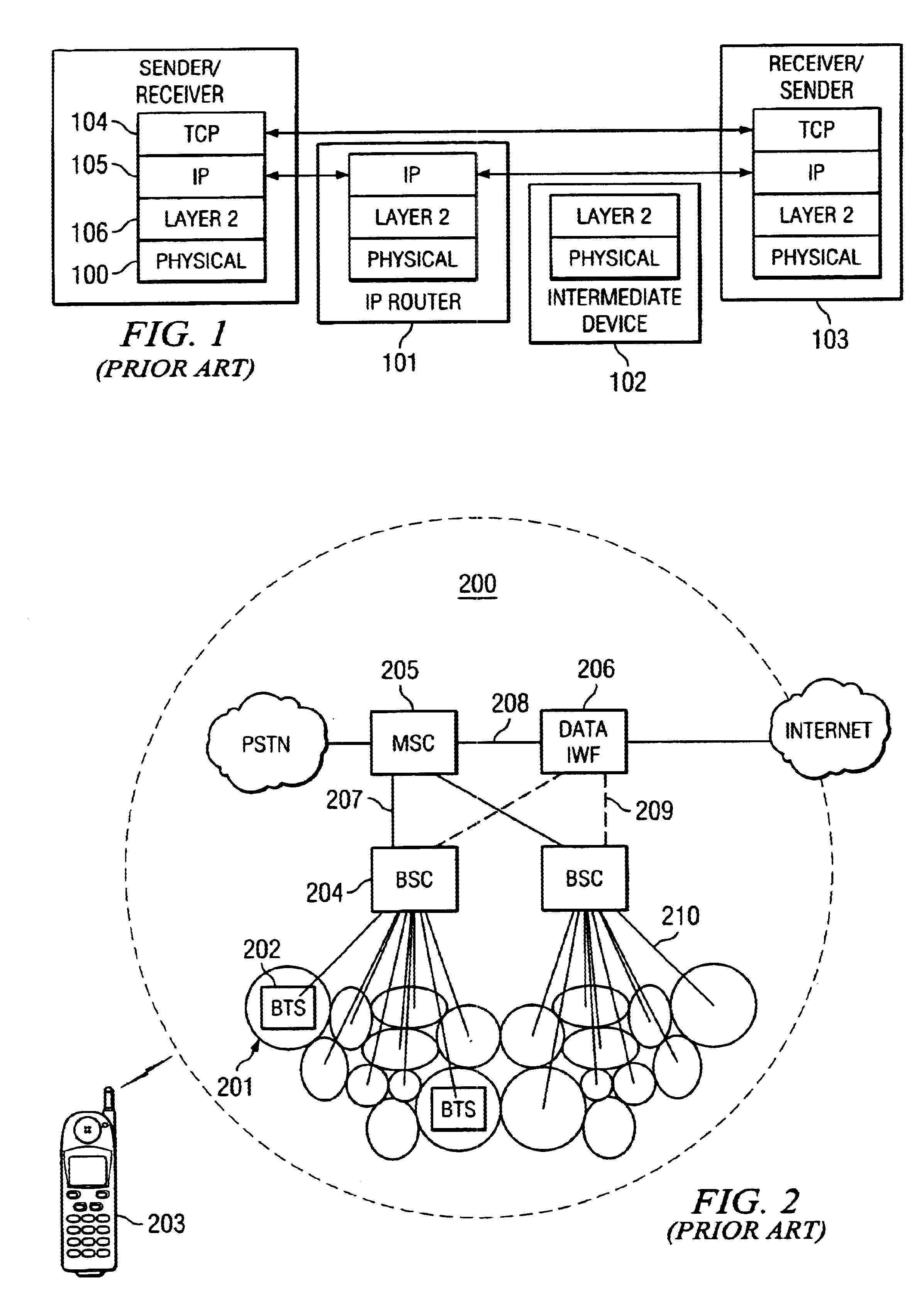 Method and apparatus for class based transmission control of data connections based on real-time external feedback estimates obtained using messaging from a wireless network