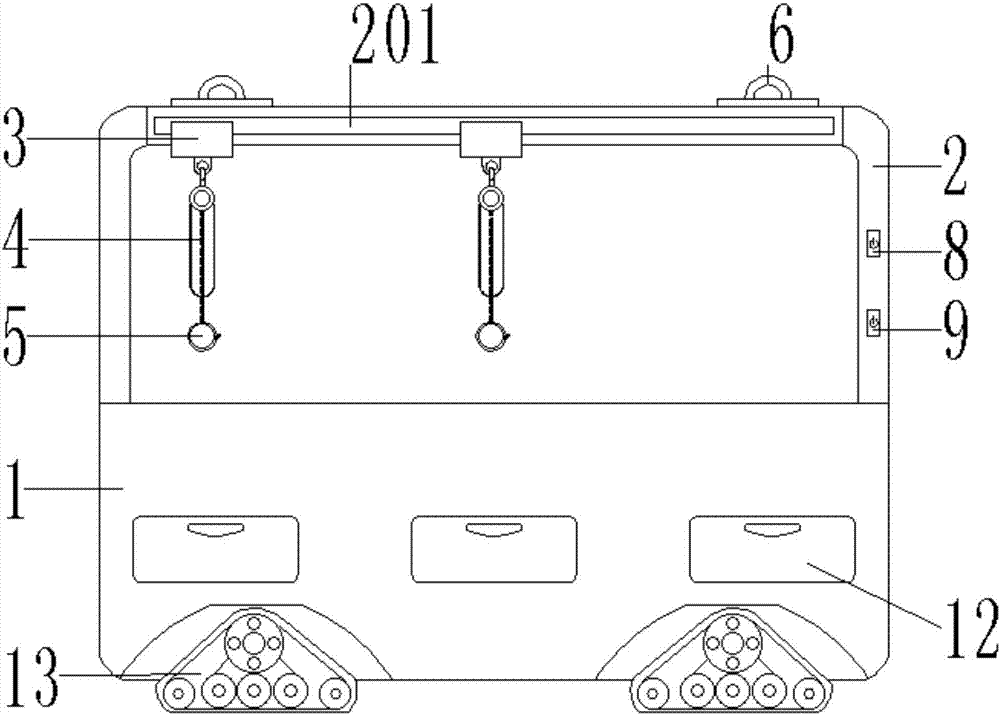 Animal belly inspection and diagnosis and treatment bench for vet