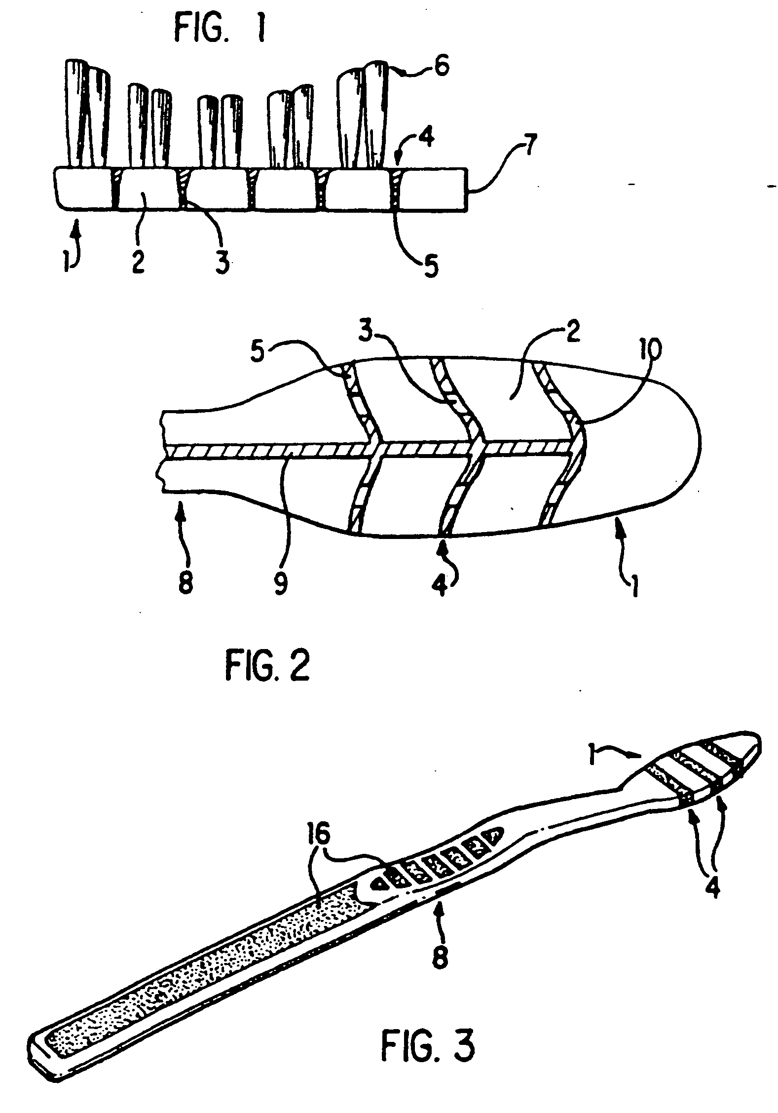 Toothbrush with elastomer filled flexible head