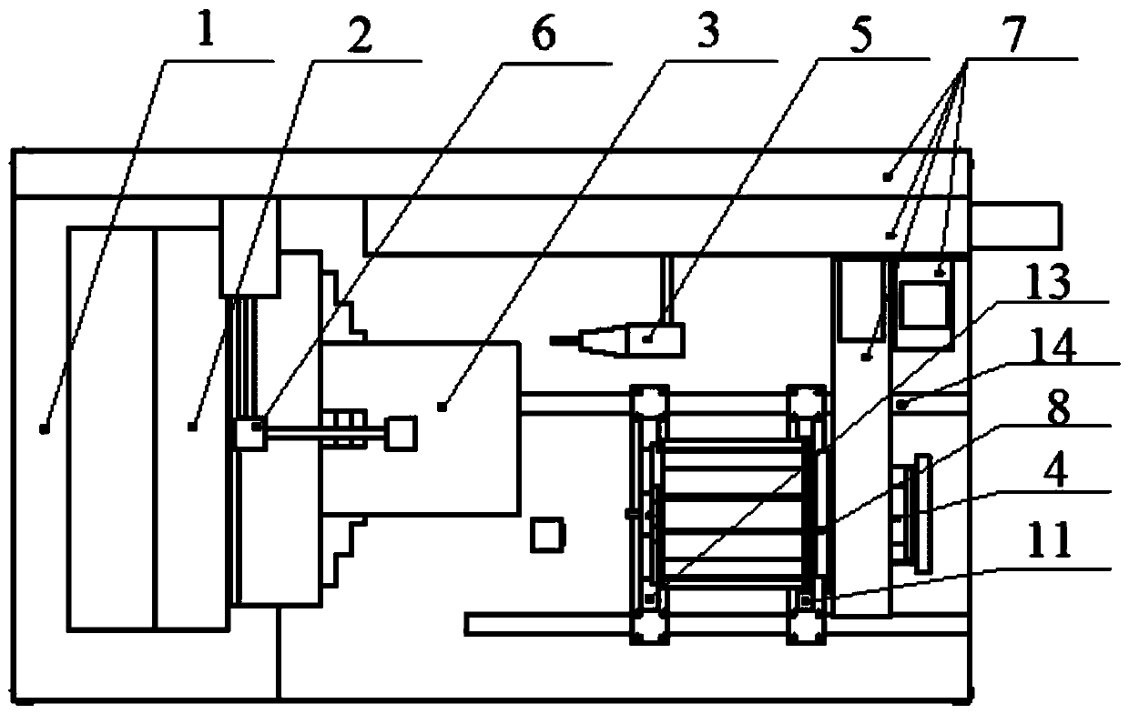 Precise docking device and method for frame type detection mechanism and cabin body