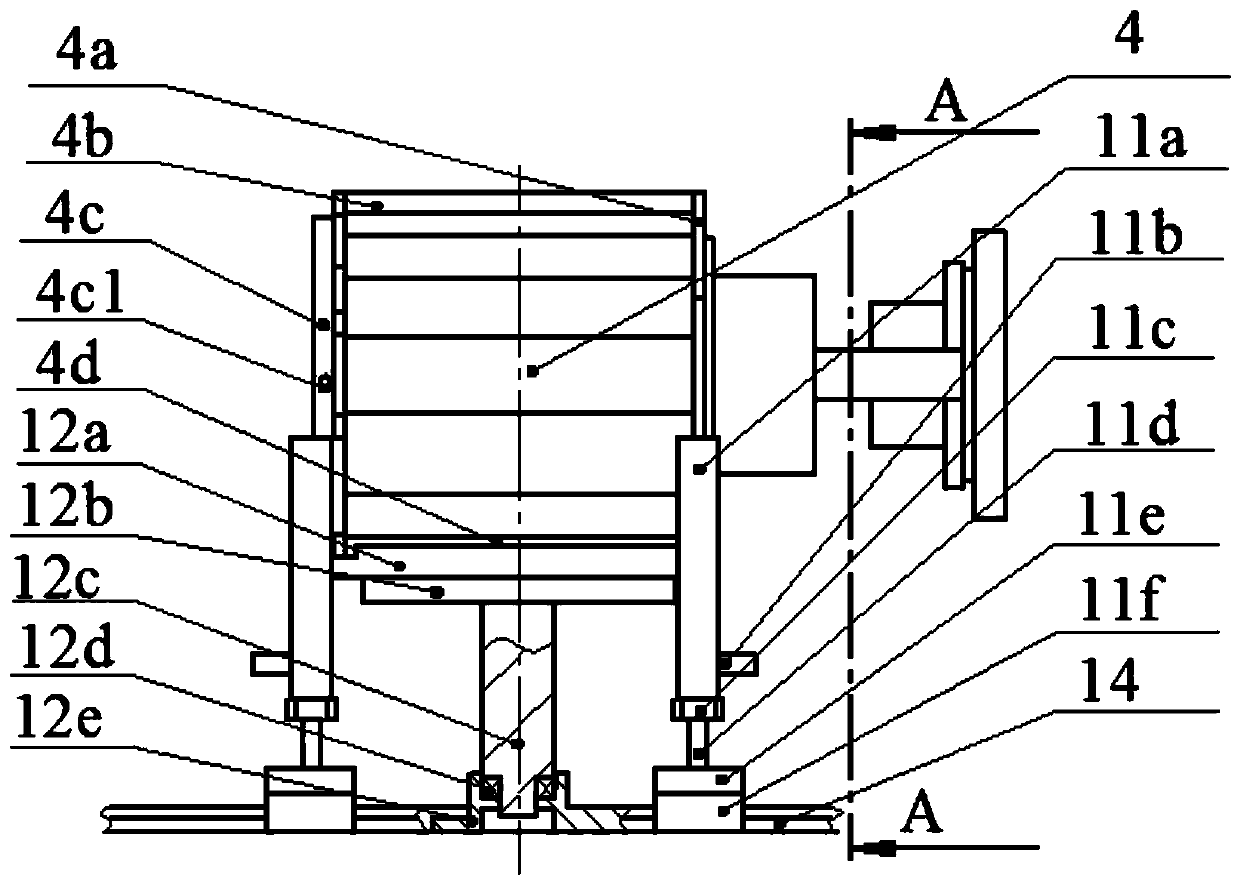 Precise docking device and method for frame type detection mechanism and cabin body