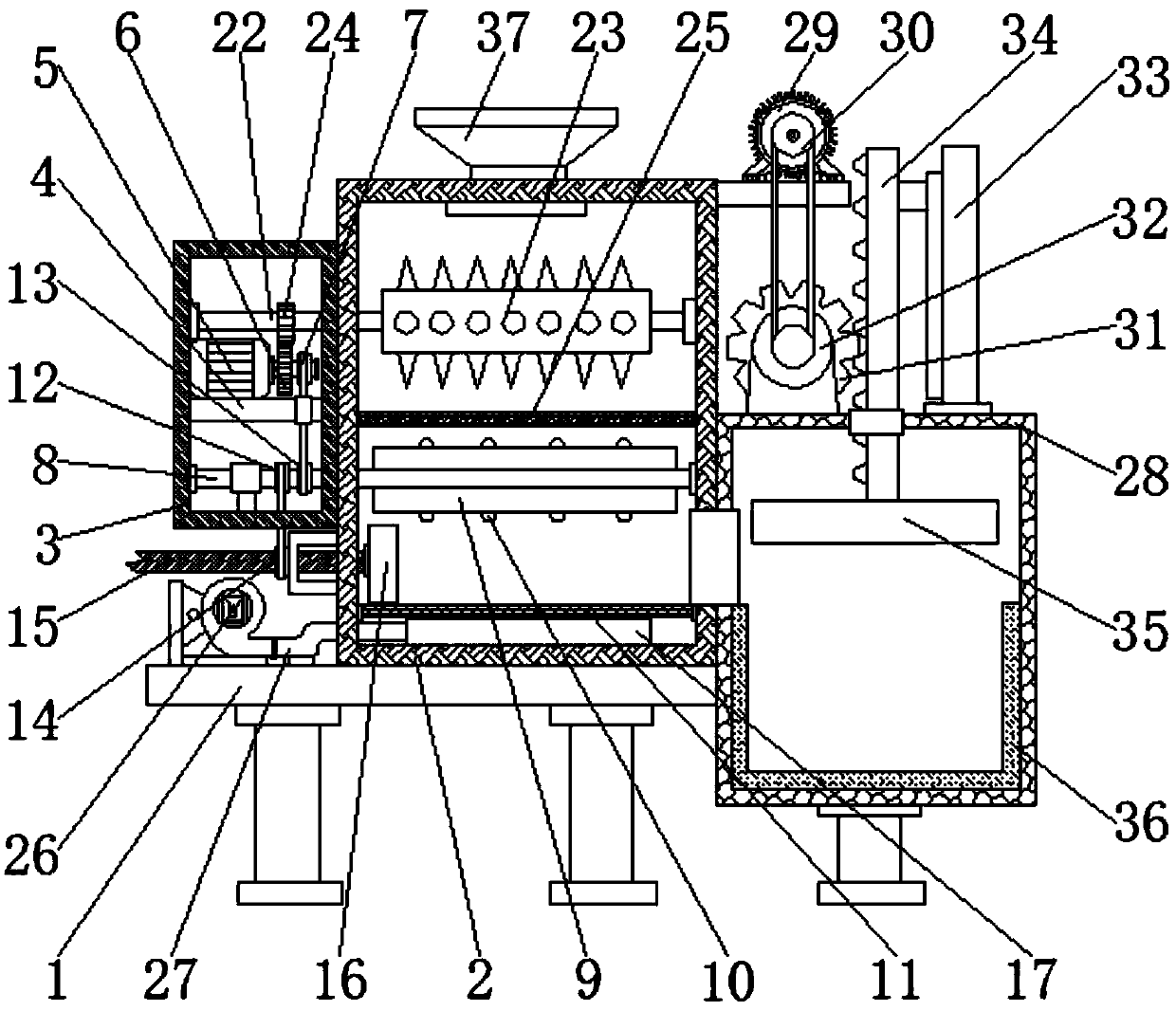 Medical plastic garbage treatment device