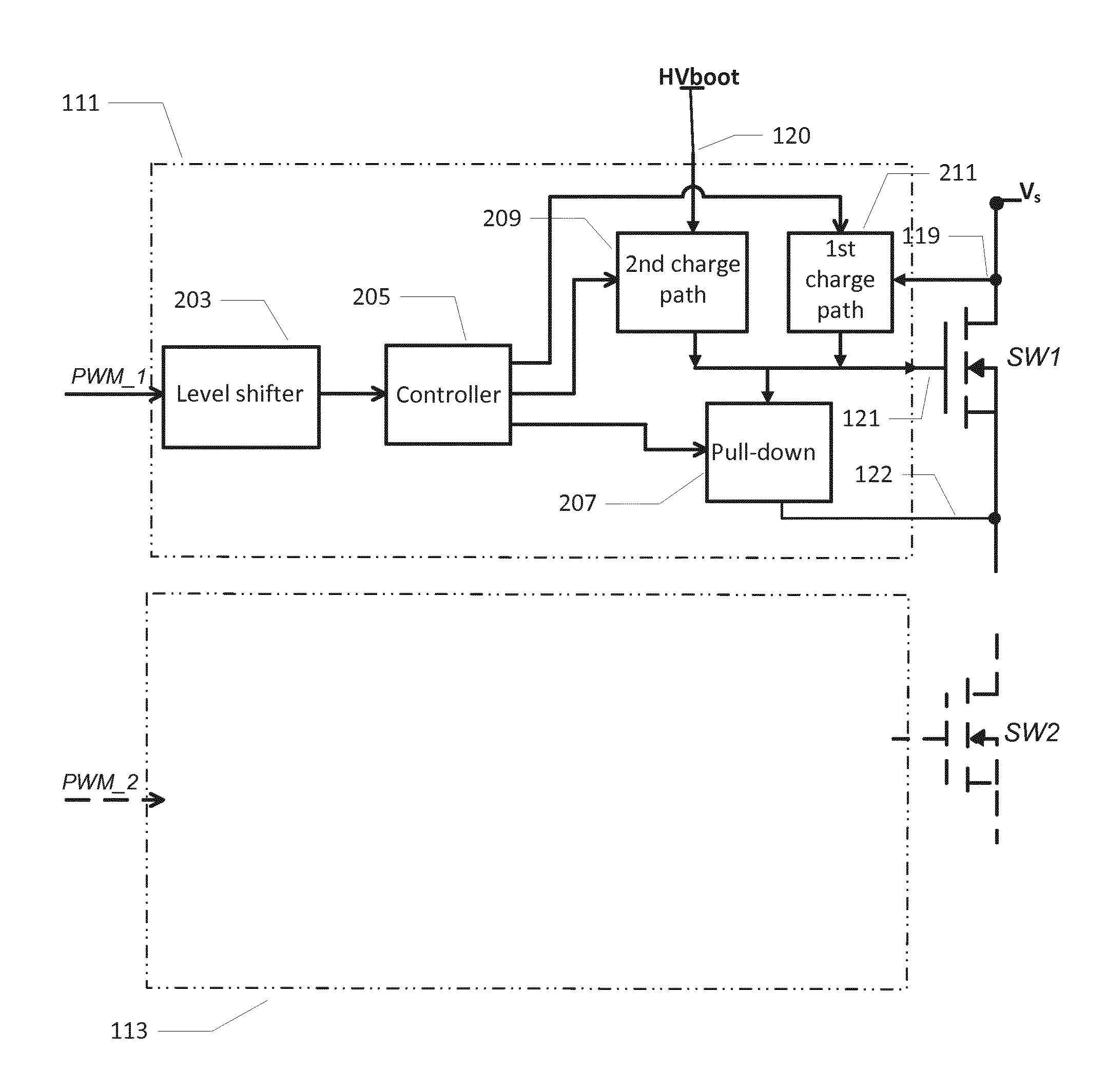 Power transistor gate driver