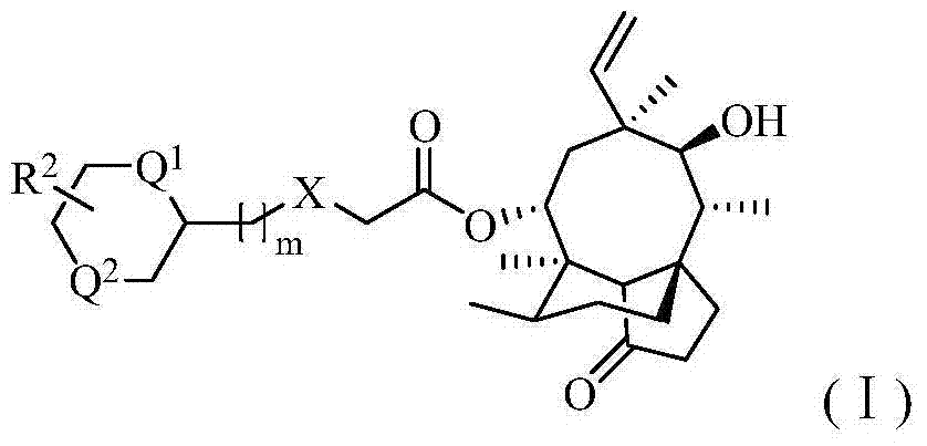 Pleuromutilin antibiotic derivatives