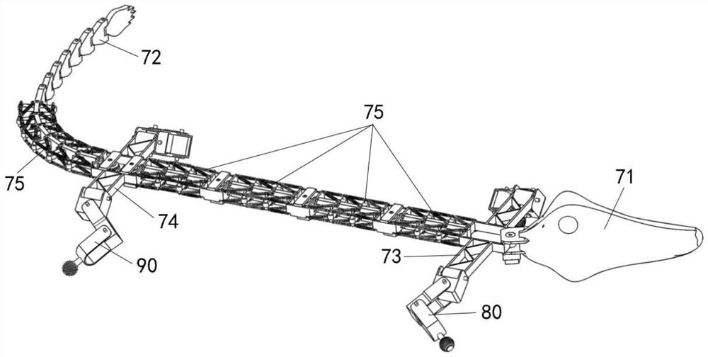 Crocodile-imitating robot