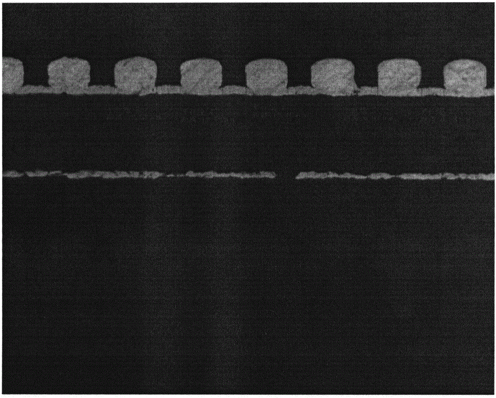 Difference etching solution for semi-additive process preparation fine line