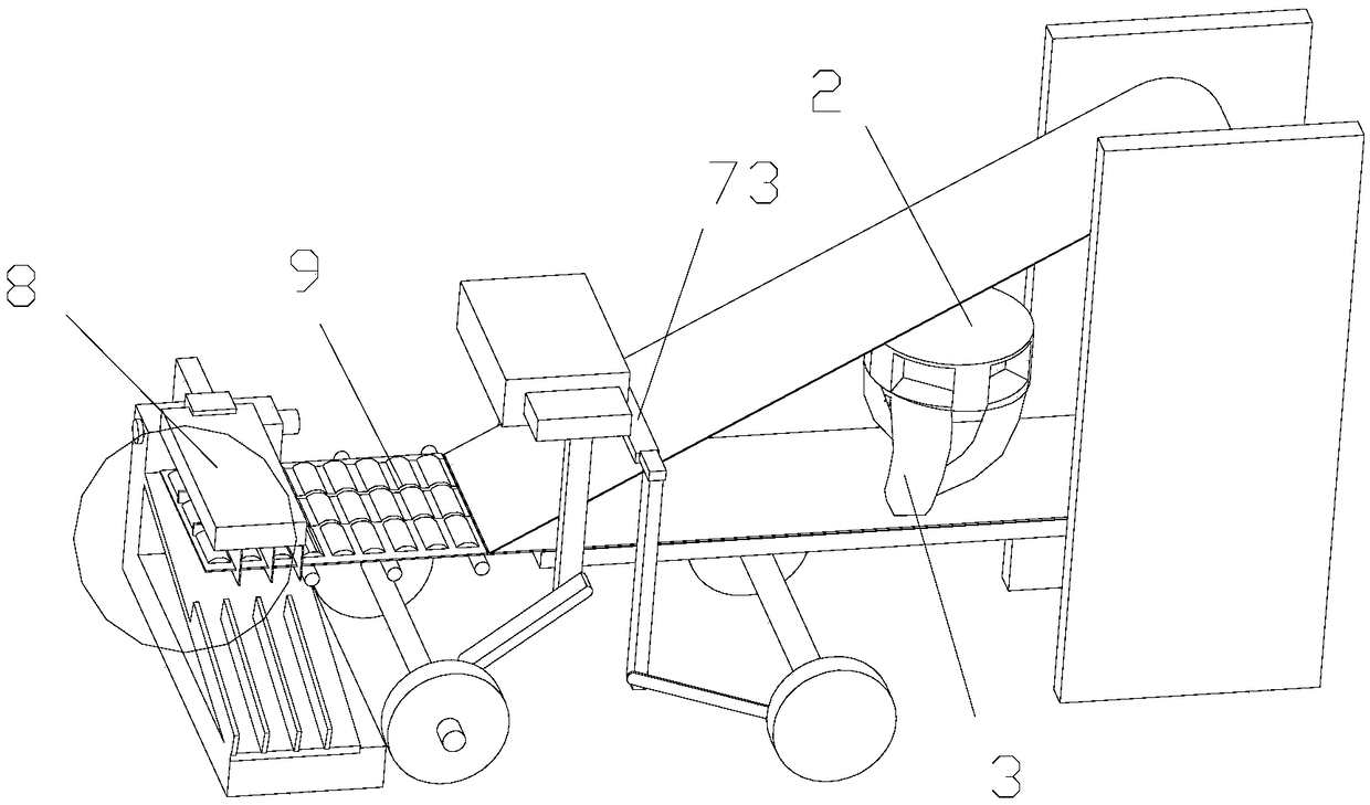 Orderly-arranging and in-batch-bagging mechanism and in-batch bagging method after broiled-sliced-eel broiling