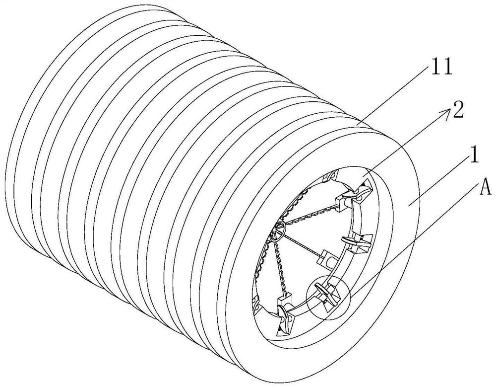 Environment-friendly PVC double-layer axial hollow wall pipe