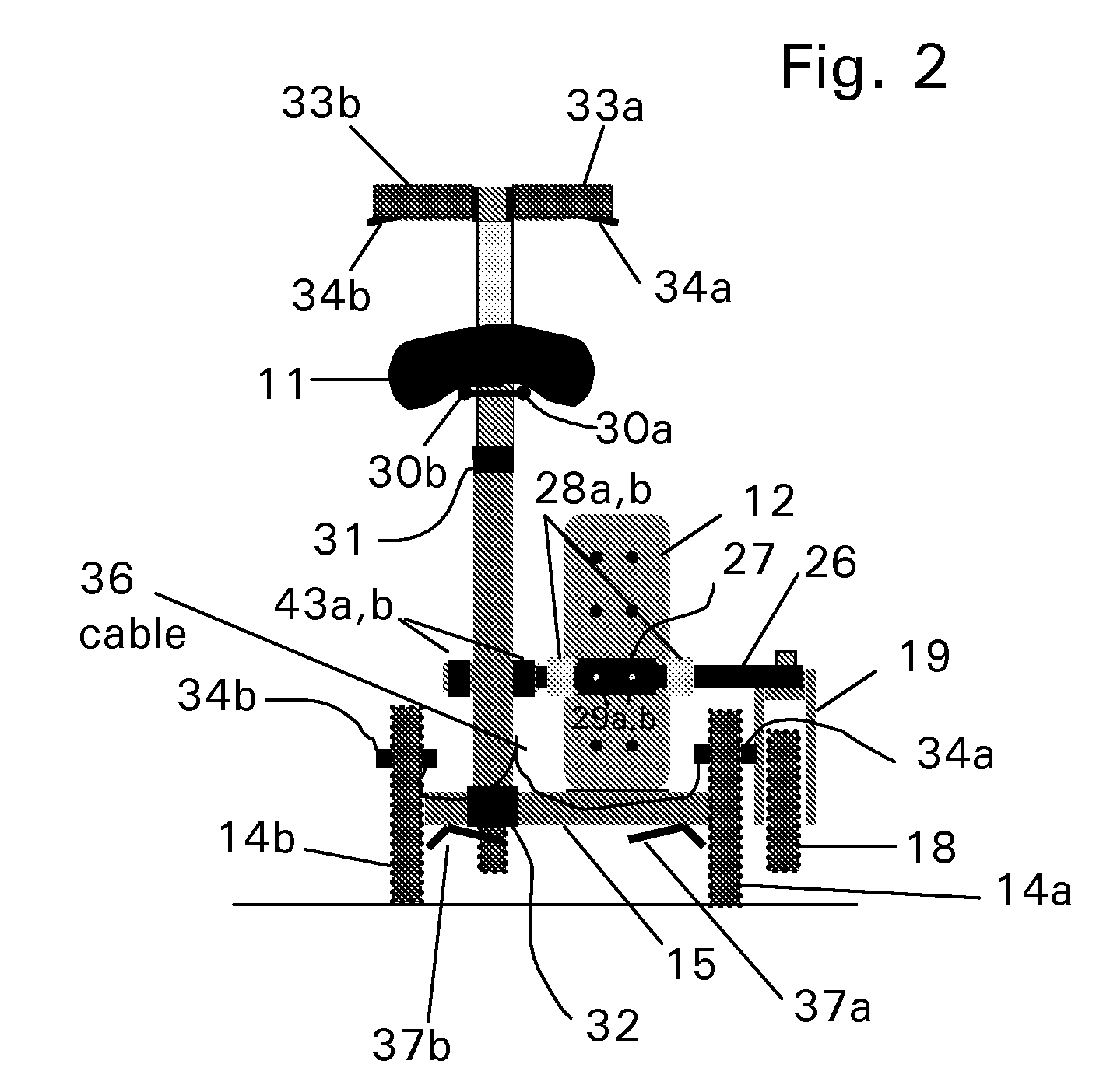 Sitting orthopedic mobility scooter