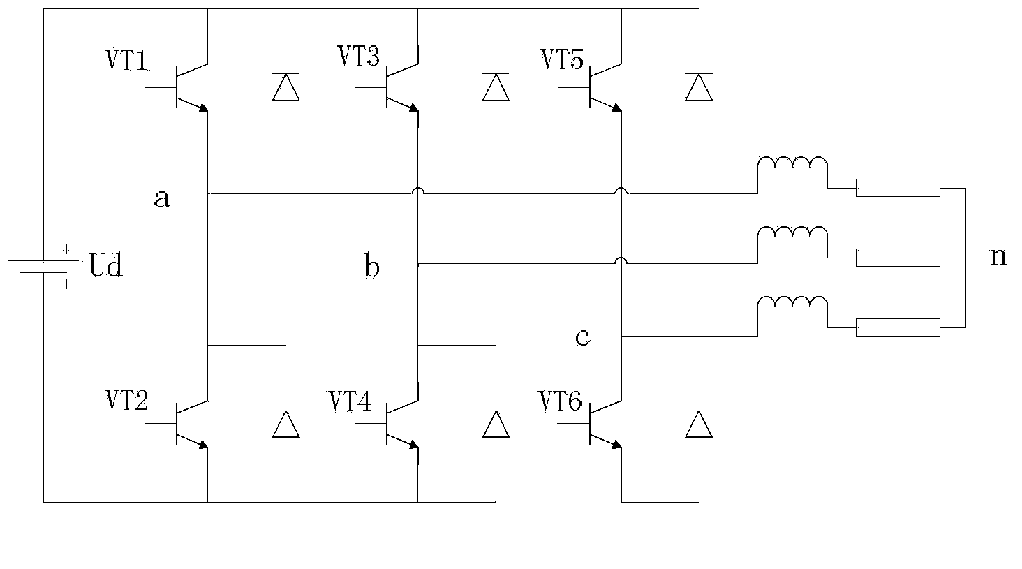 Method for detecting open-circuit fault of inverter circuit