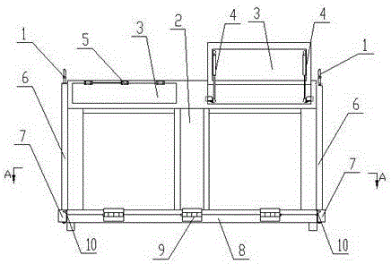 Bottom cap self-opening type garbage collection box