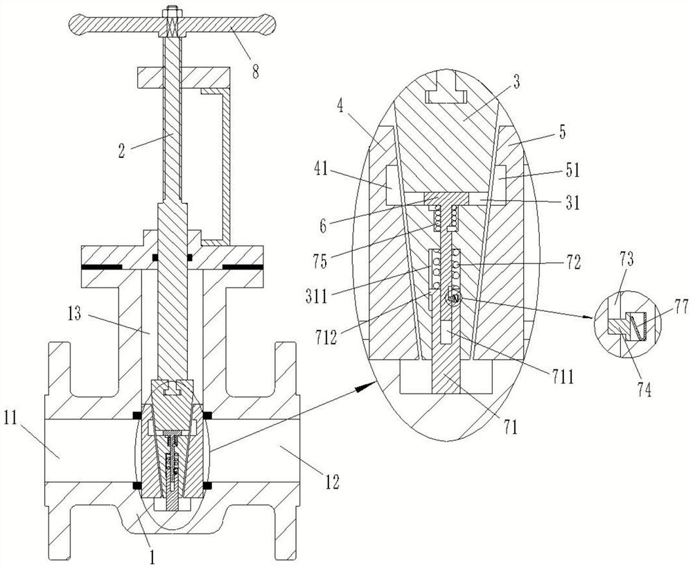 A parallel double brace gate valve