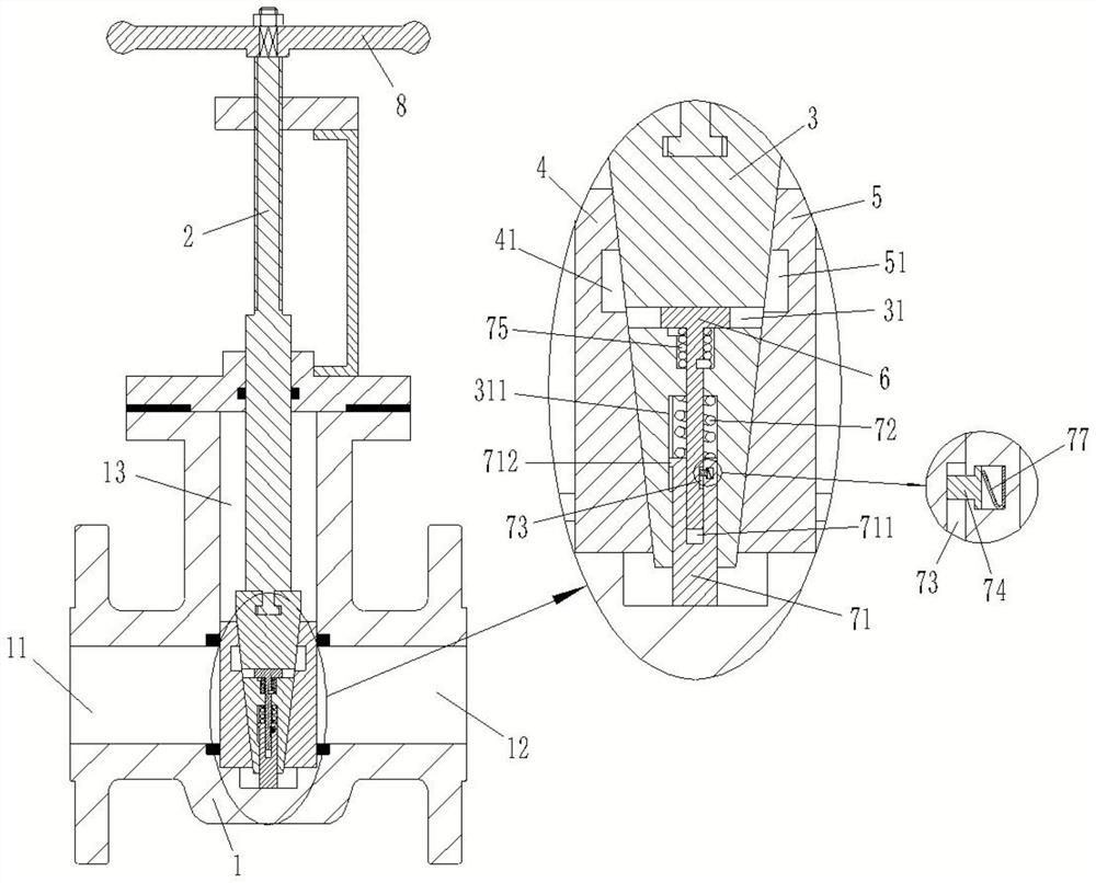 A parallel double brace gate valve