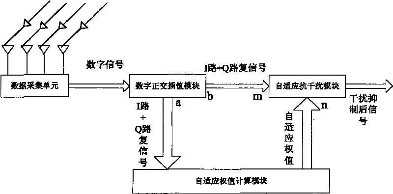 Homing signal space-time anti-interference digital signal processor