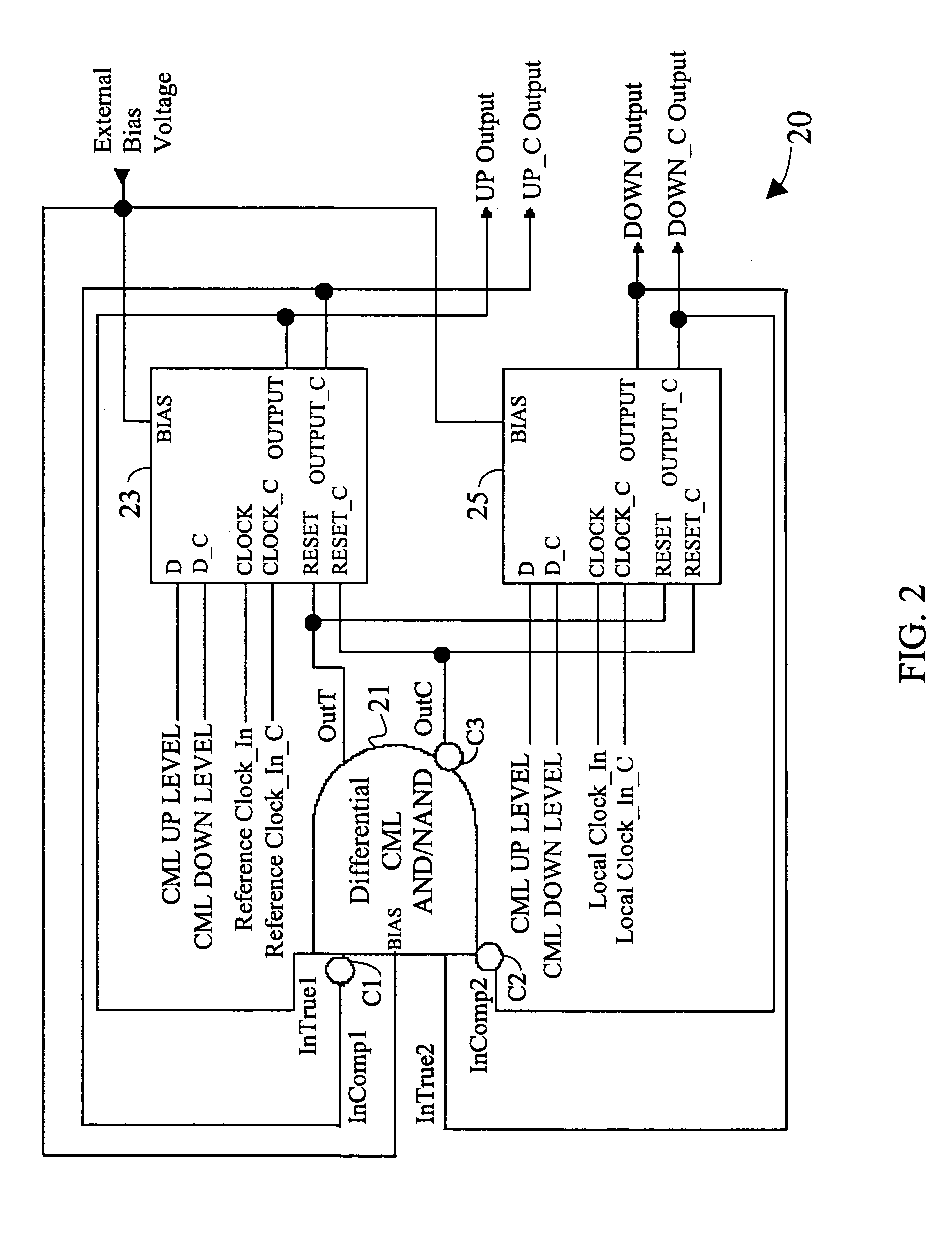 Differential master/slave CML latch