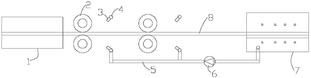 Watermark control device and watermark control method for pickling surface of hot-rolled strip steel