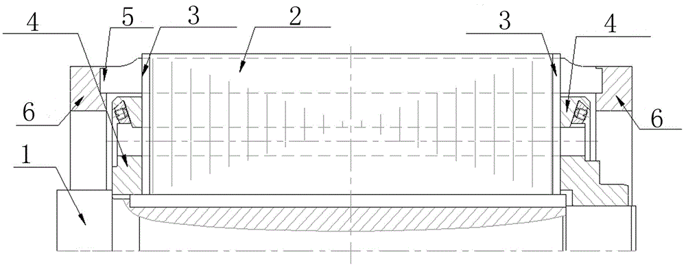 Rotor structure for reducing asynchronous motor cage rotor core punching tooth expansion