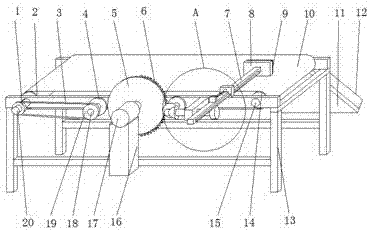 Internet control based conveying device for articles in warehouse