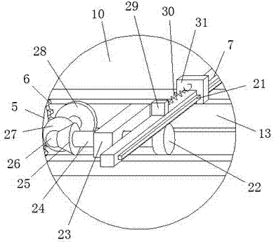 Internet control based conveying device for articles in warehouse