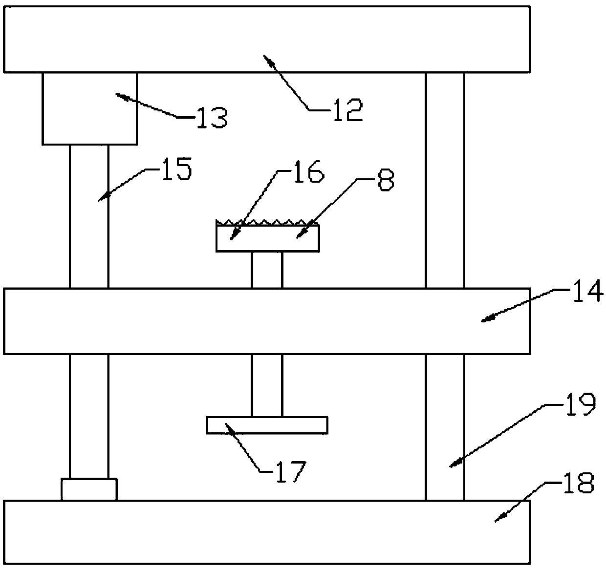 Wooden artware fixing clamp