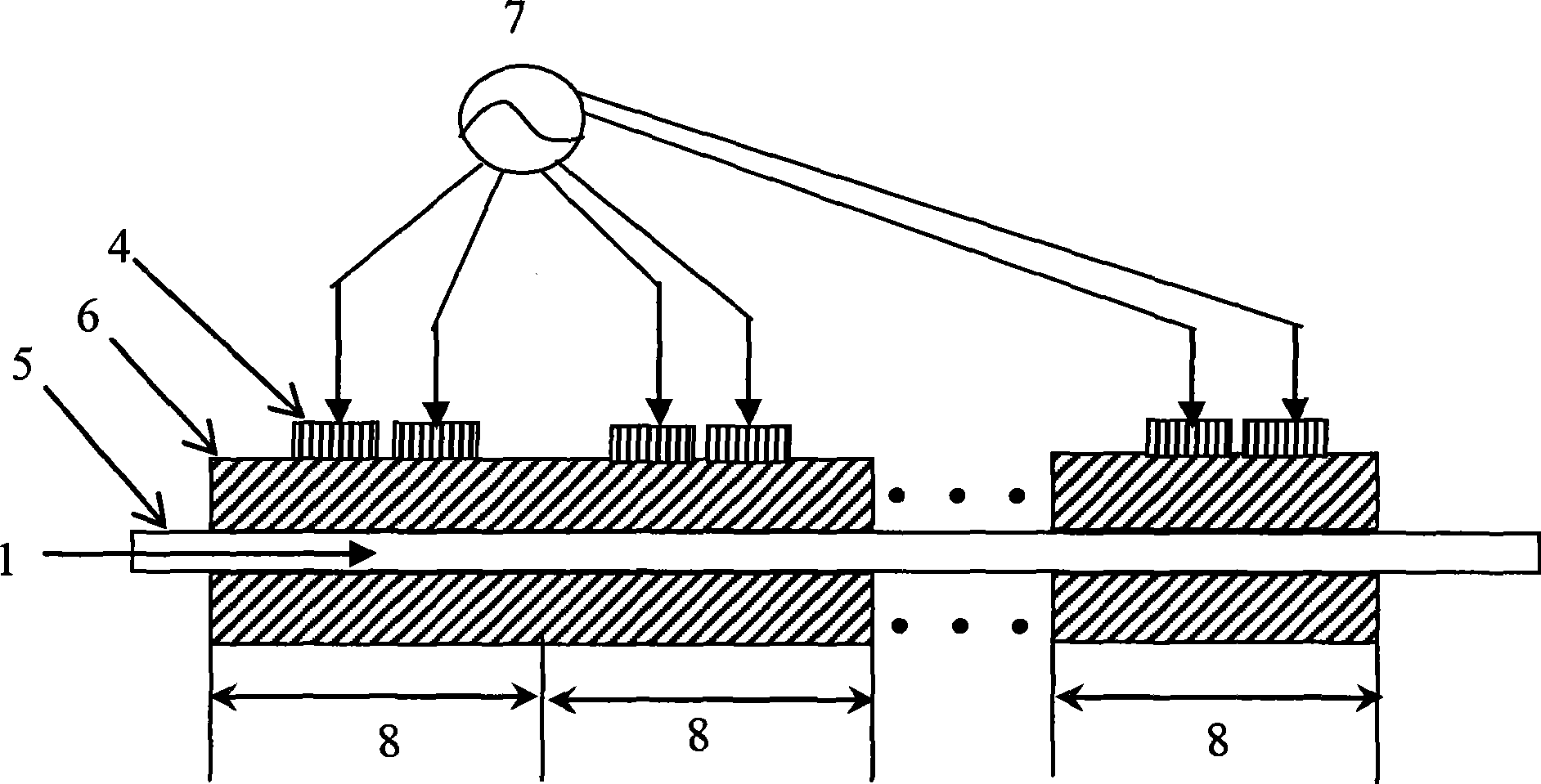 Method for all-fiber Q-switching through continuous acoustooptic diffraction