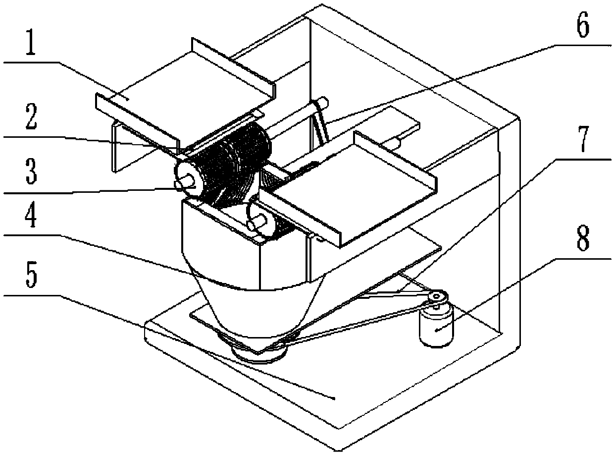 A vertical chili remover