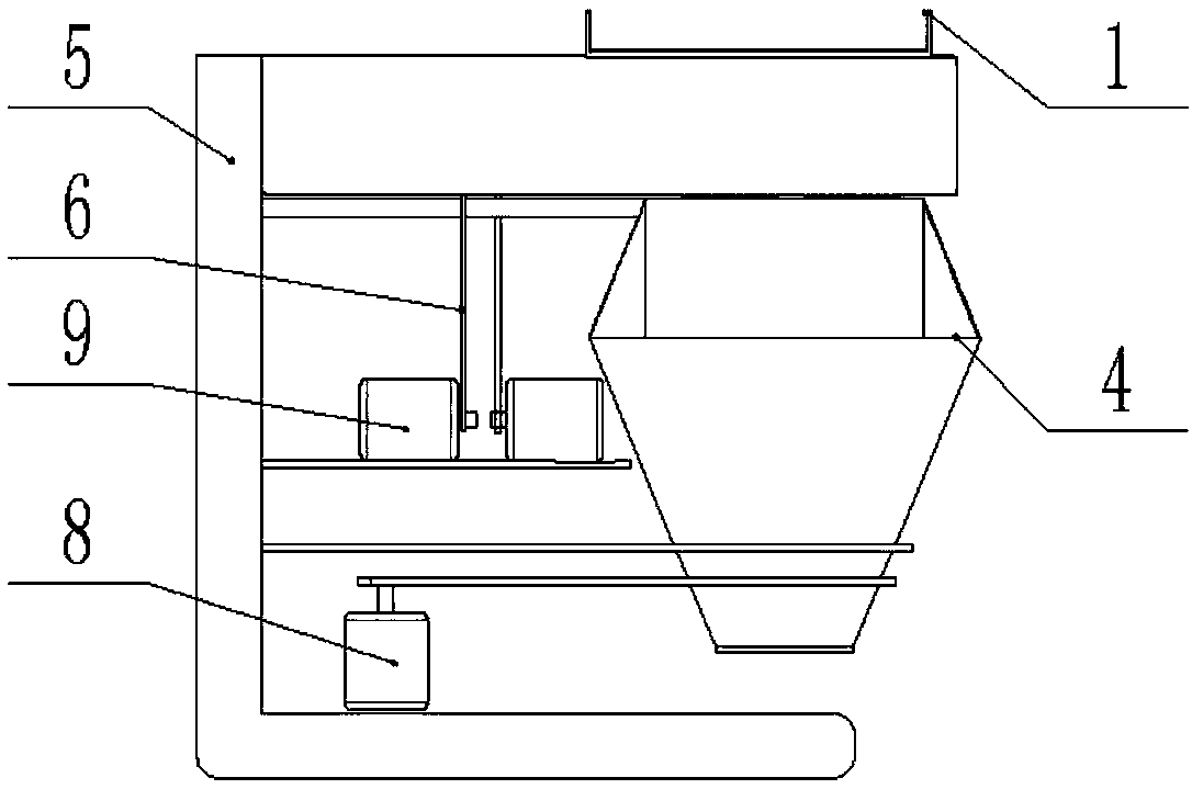 A vertical chili remover