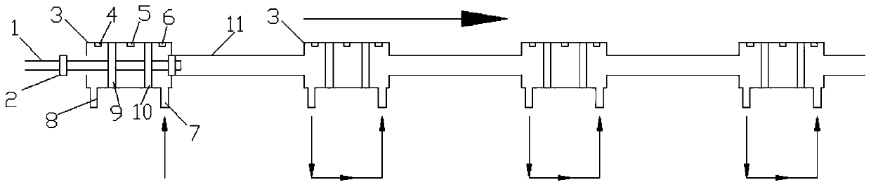 Method for laying ultra long cable