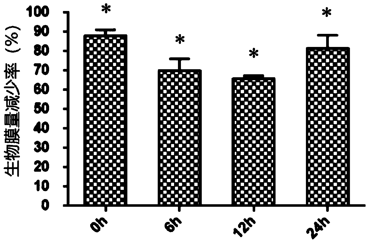 Method capable of inhibiting streptococcus mutans and candida albicans double-bacteria biofilm