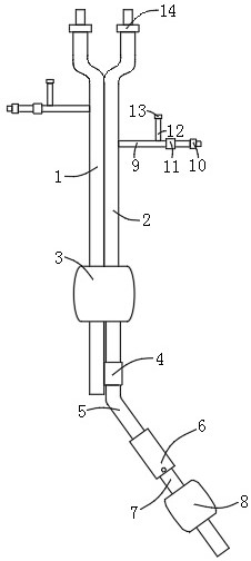 Right double-lumen bronchial catheter