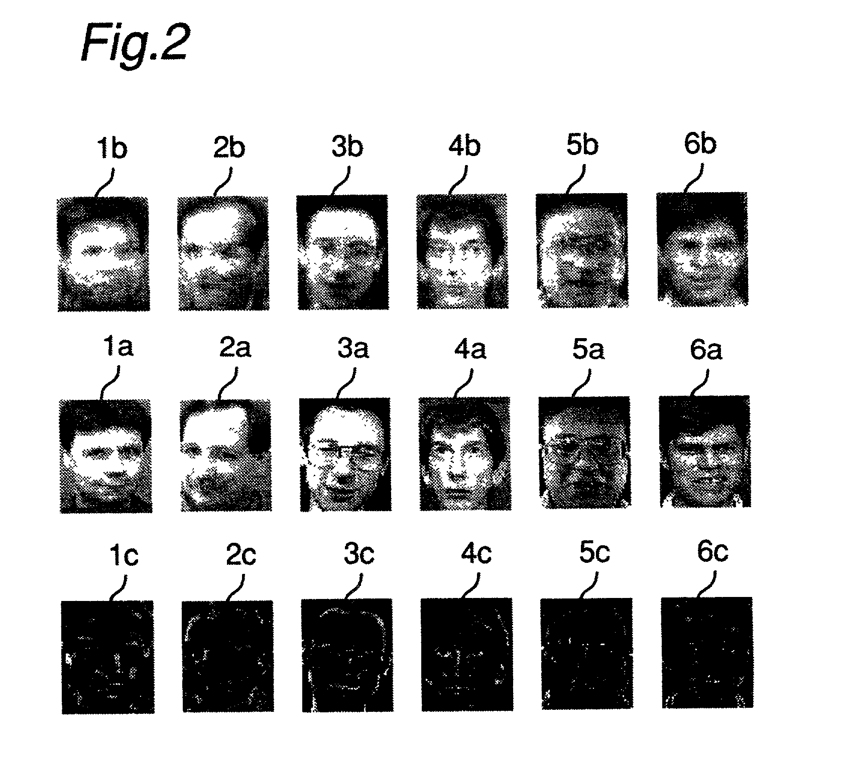 Method for lighting- and view -angle-invariant face description with first- and second-order eigenfeatures