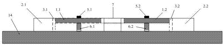 Capacitive micromechanical band-pass filter with double elliptical plates