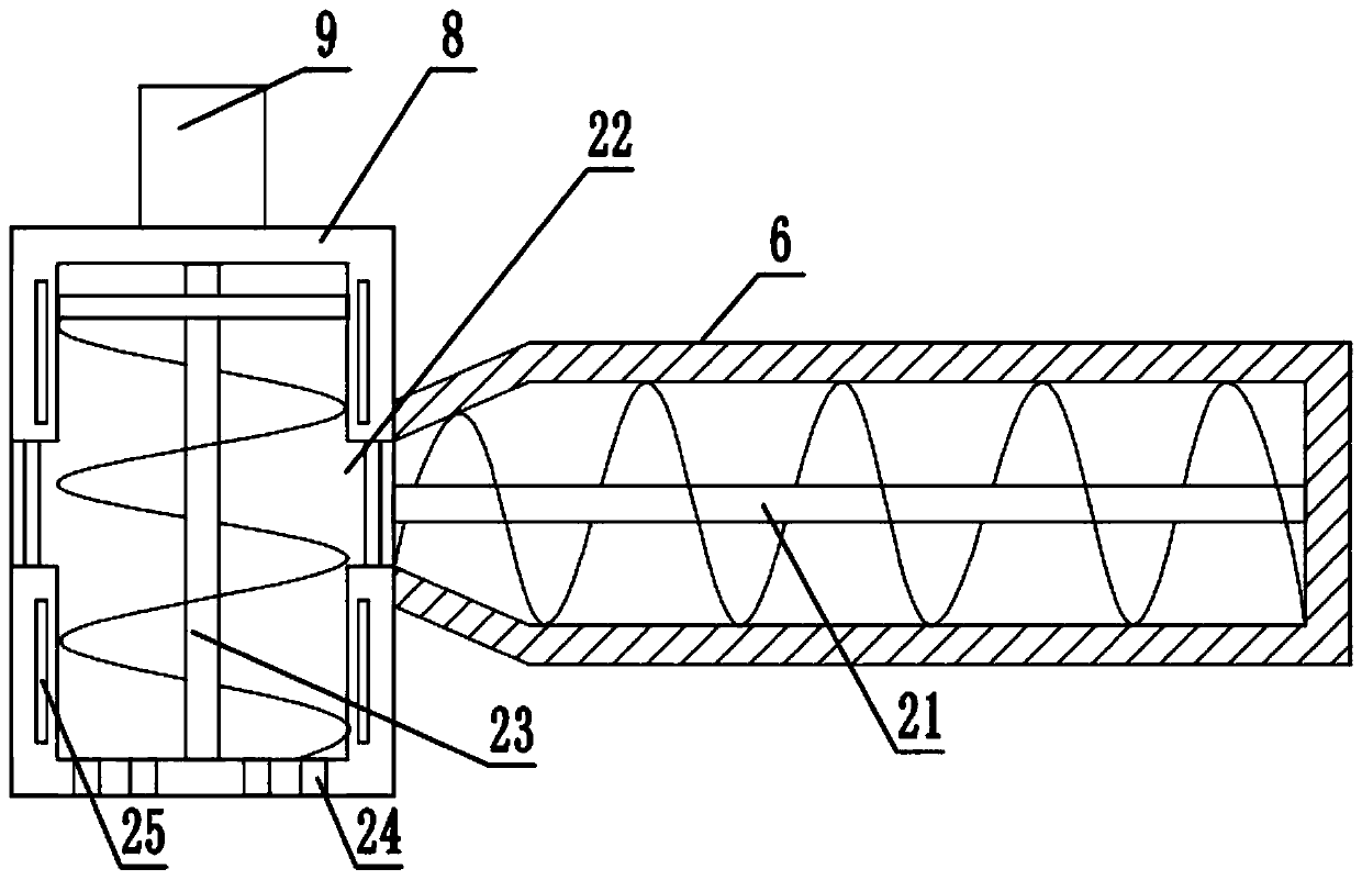 Bidirectional pressurizing feed puffing processing device for agricultural cultivation