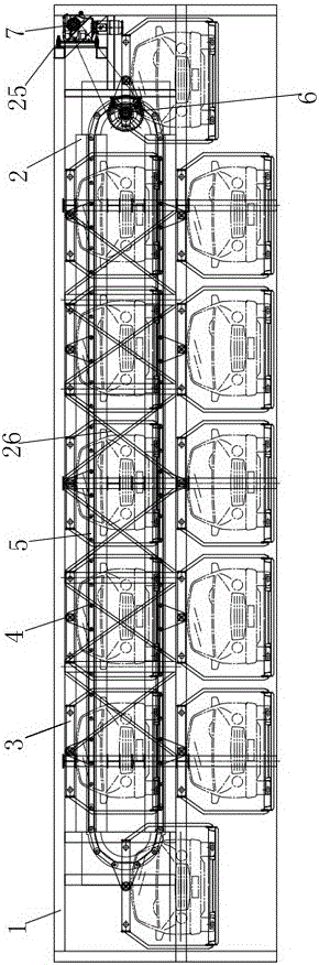 Translation circulating parking equipment