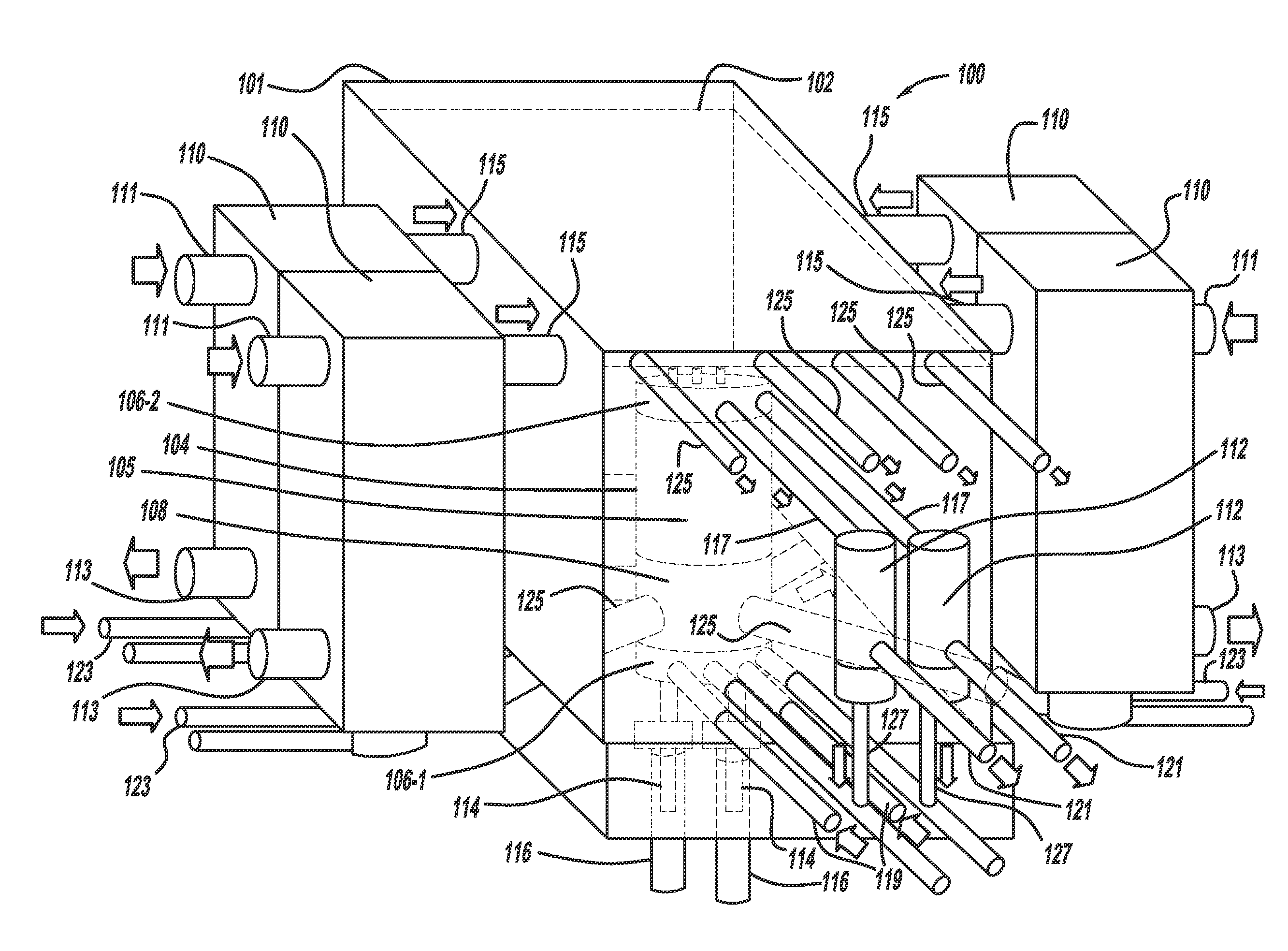 Two-fluid molten-salt reactor