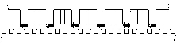 Fault-tolerant linear motor capable of reducing and saving permanent-magnet material