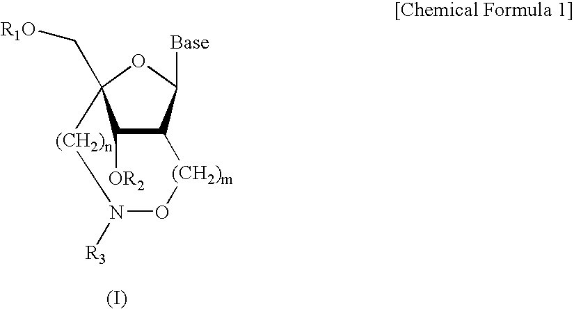 Novel artificial nucleic acids of n-o bond crosslinkage type