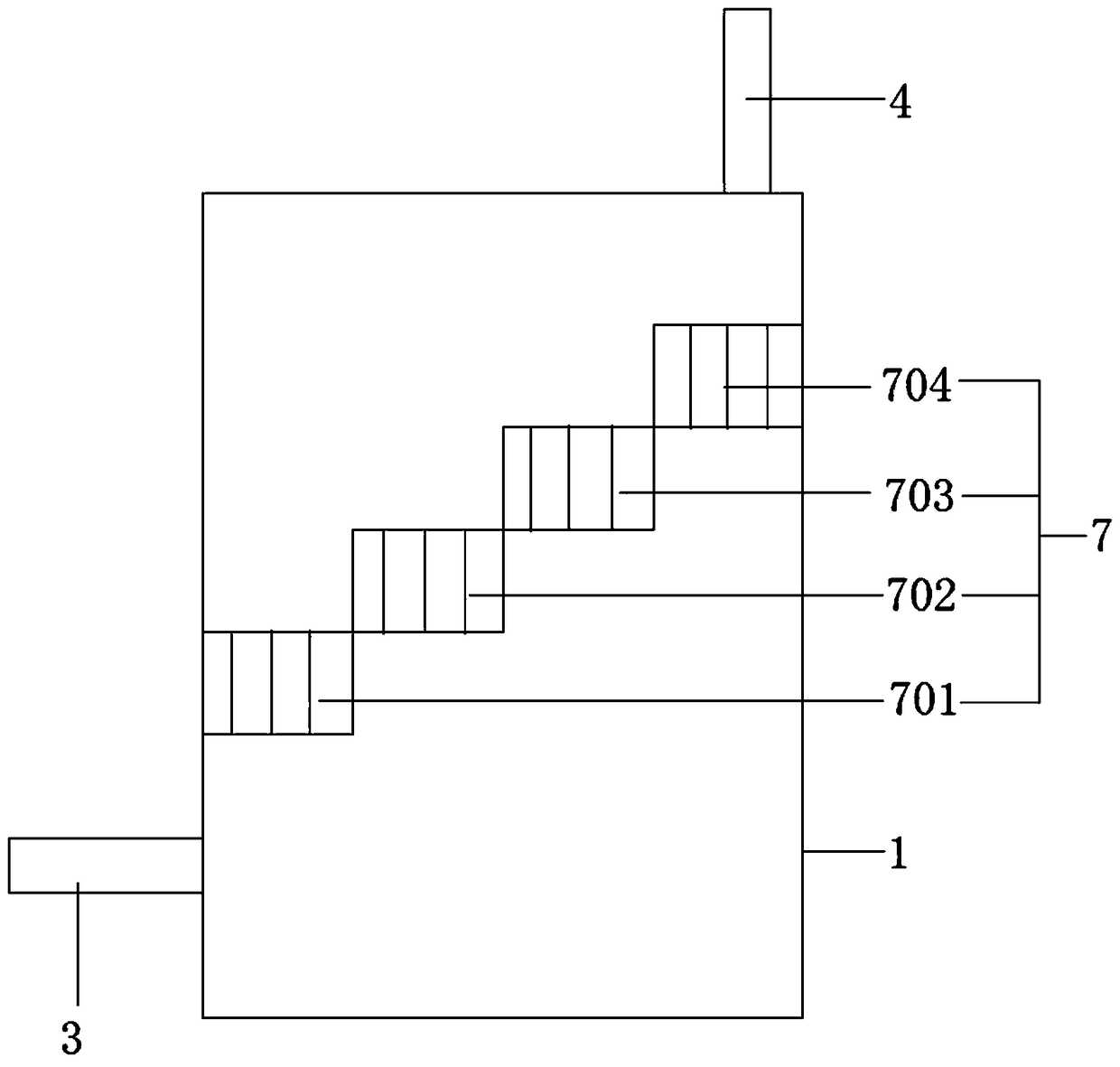 Microwave heating adsorption and desorption tank and application thereof in environmental protection field of VOCs