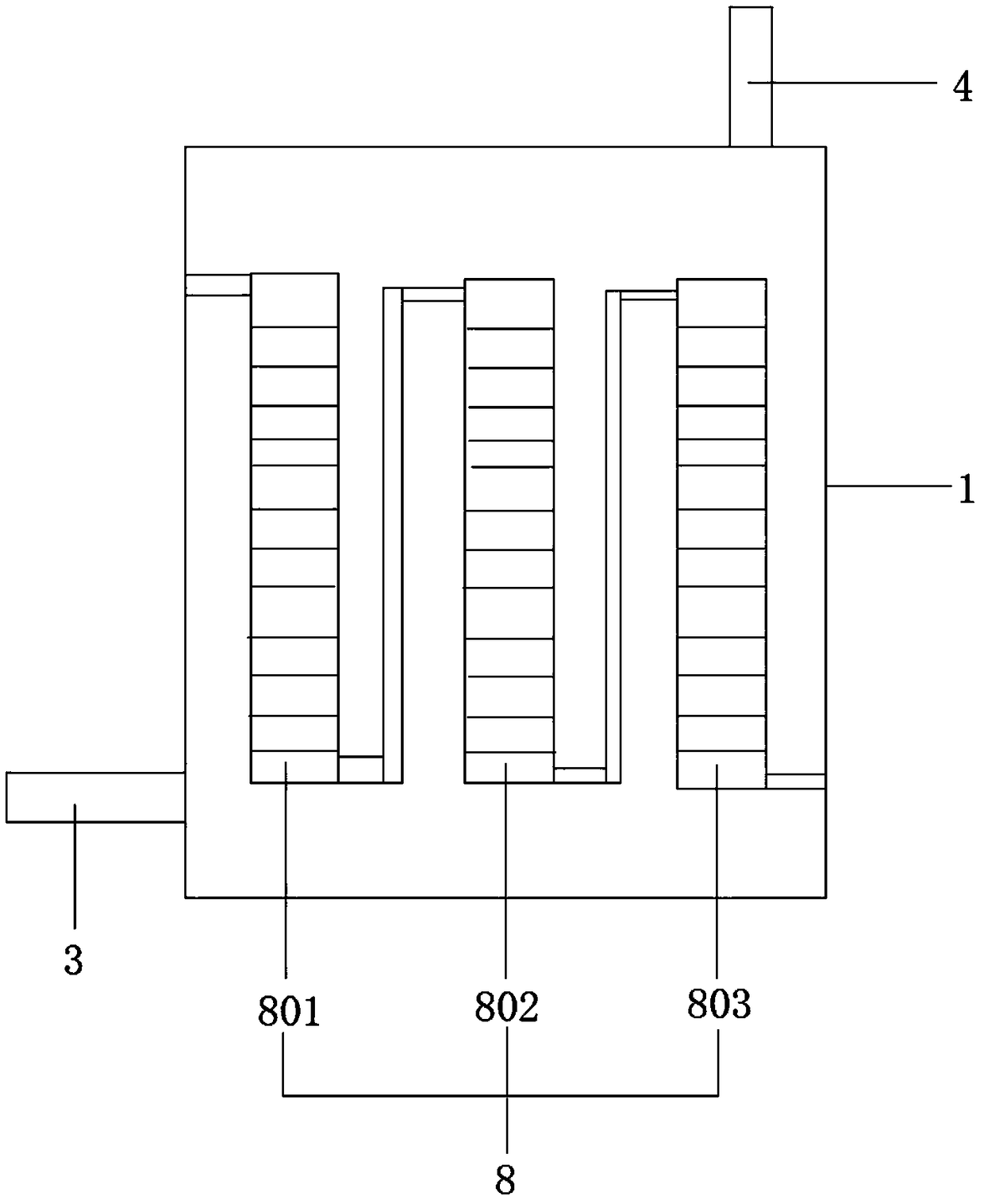 Microwave heating adsorption and desorption tank and application thereof in environmental protection field of VOCs