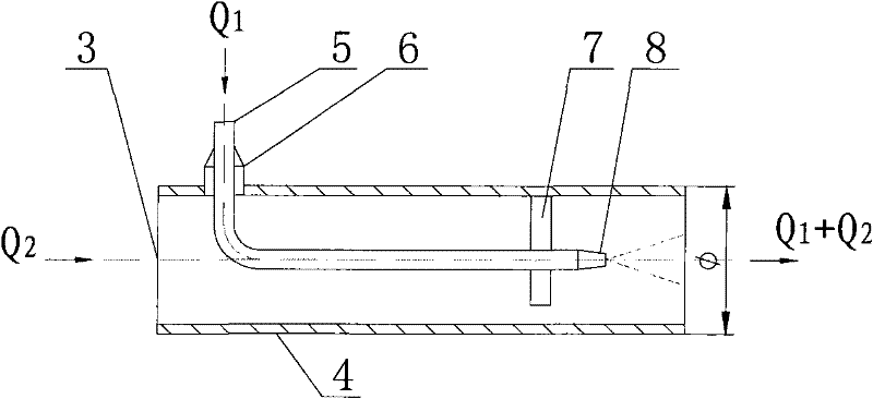 Simplified water beam vaporization cooling system of steel-rolling stepping heating furnace