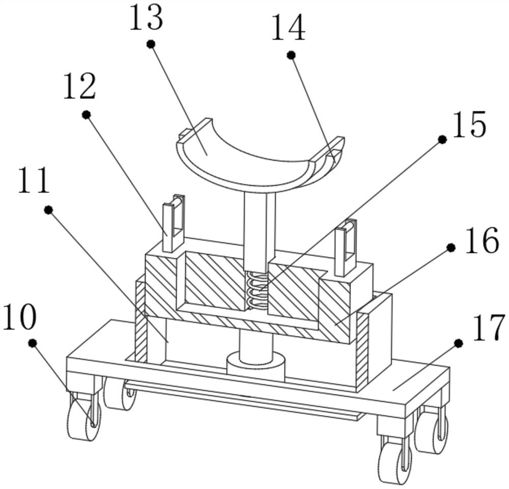 Part fixed clamping device for mechanical arm production