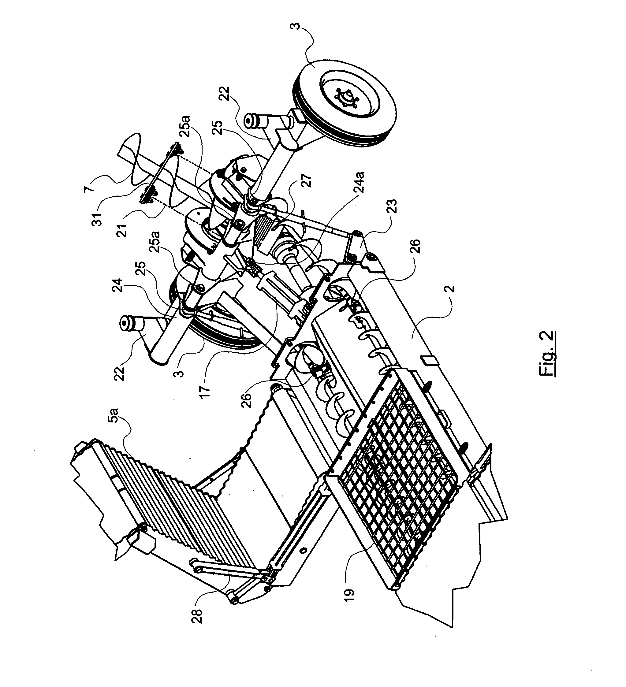 Unloading system for particulate material