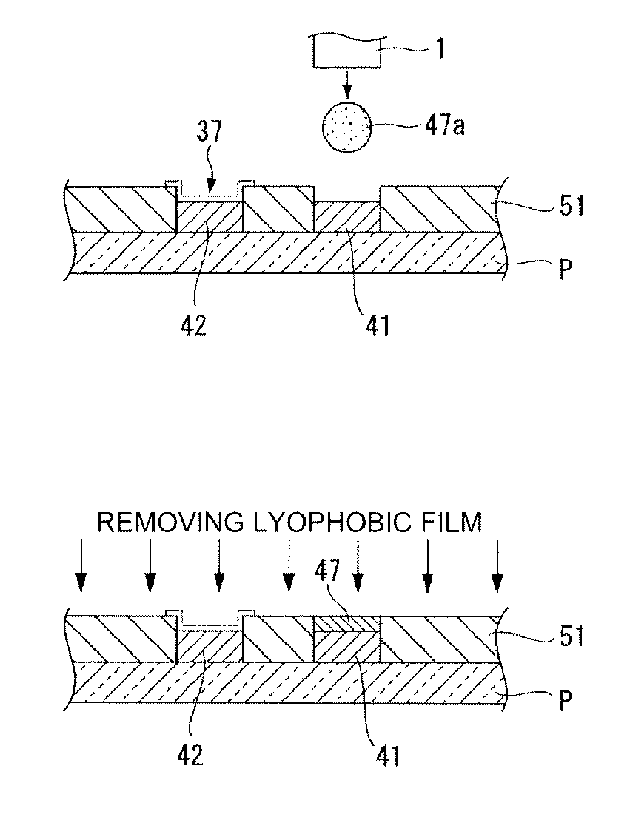 Method of forming film pattern, active matrix substrate, electro-optic device, and electronic apparatus