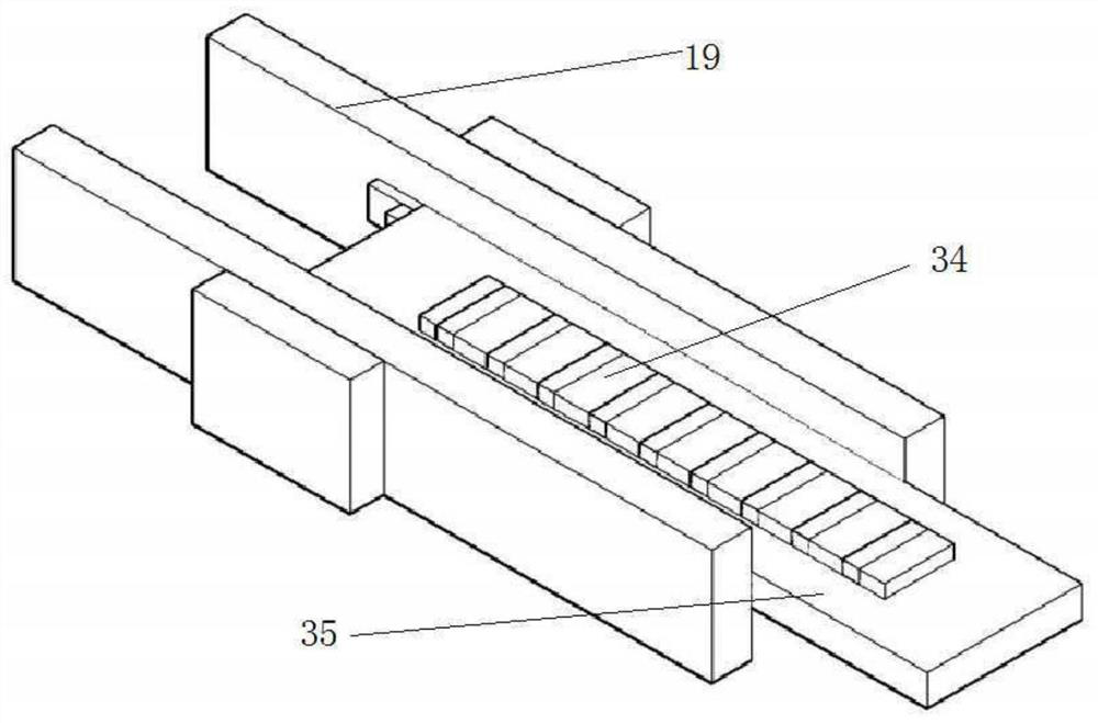 A construction waste crushing device