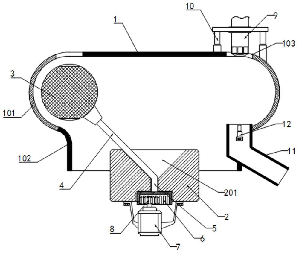 Automatic grading and grain sorting device for selenium-enriched rice processing