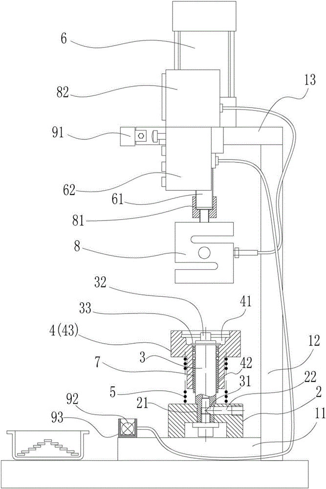 Motor bearing press mounting equipment