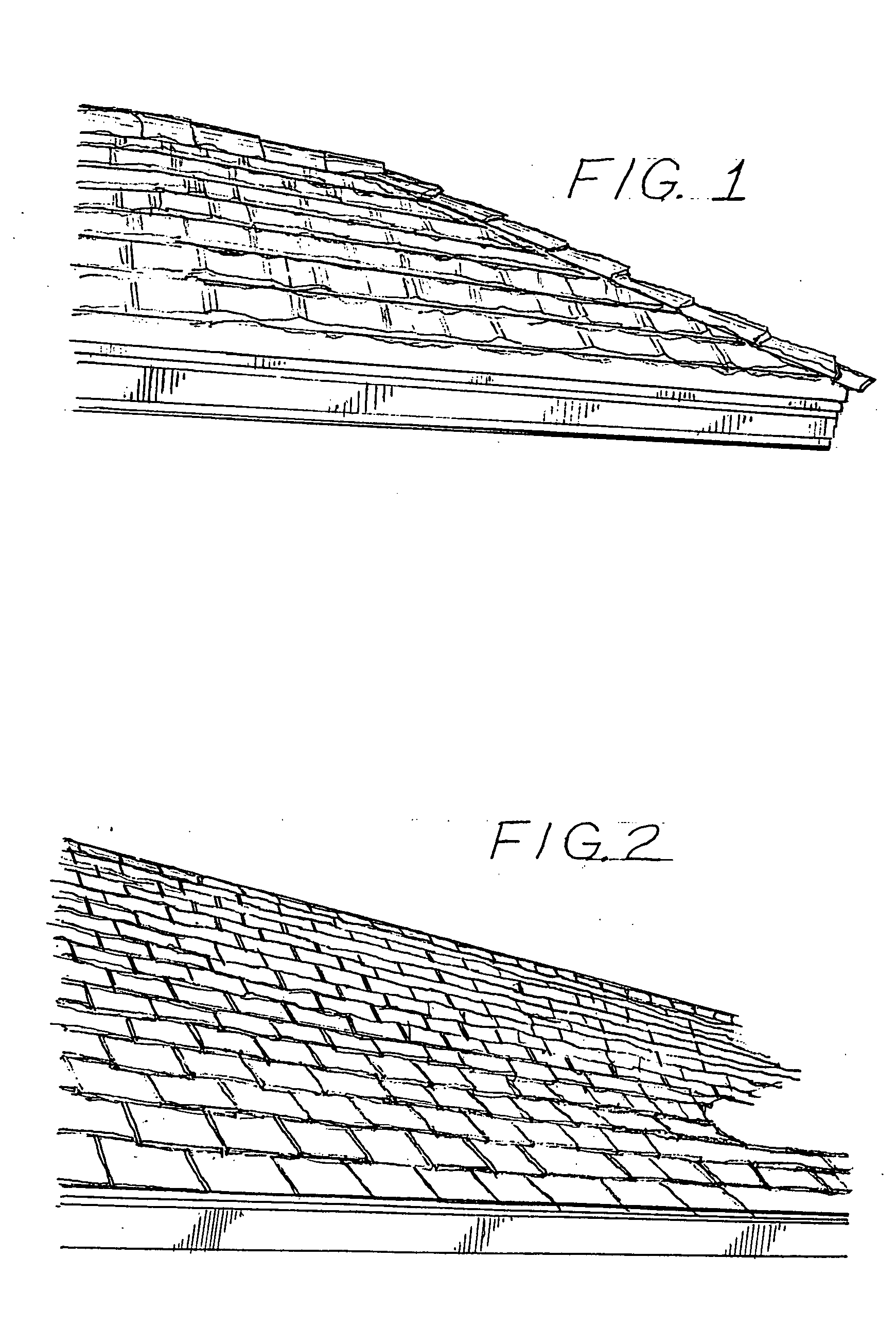 High profile composition shingles for roofs